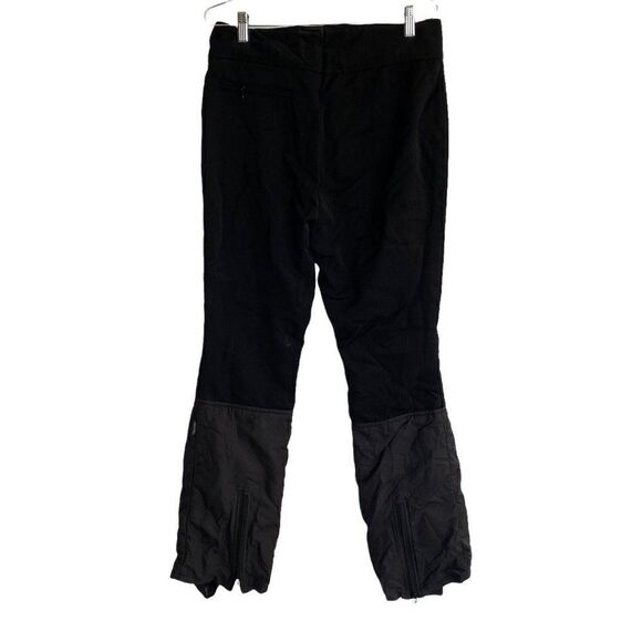 Vintage Roffe Ski Jett Pants Men Size 34 Black Regular Fit Ankle Zip Nylon Blend - Picture 1 of 5